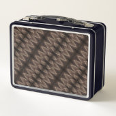 Lunch Box - Brown Snakeskin Pattern (Achterkant)