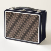 Lunch Box - Brown Snakeskin Pattern (Voorkant)