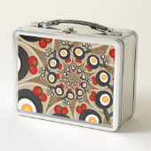 Lunch Box Brunch Fractal Art Drôle Nourriture, Tomates, Oeuf (Devant)