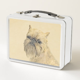 Lunch Box Bruxelles Griffon Peinture - Cute Original Chien A