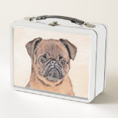 Lunch Box Bruxelles Griffon Smooth Painting Original Chien A (Devant)