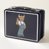 Lunch Box Bull comme Handyman avec Hammer (Dos)
