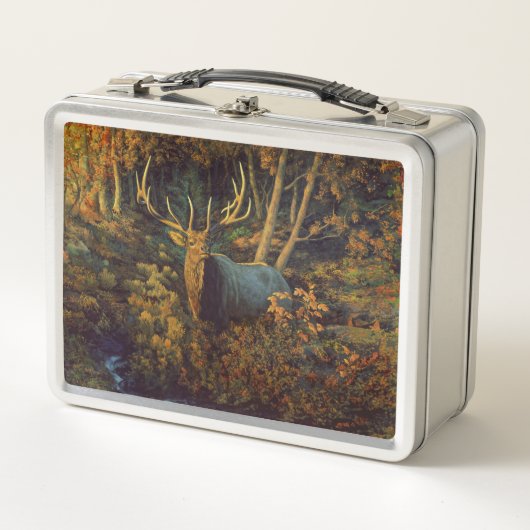 Lunch Box Bull Elk dans la forêt d'automne (Devant)