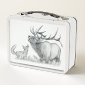 Lunch Box Bull Elk et Fox (Dos)