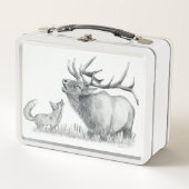 Lunch Box Bull Elk et Fox (Devant)