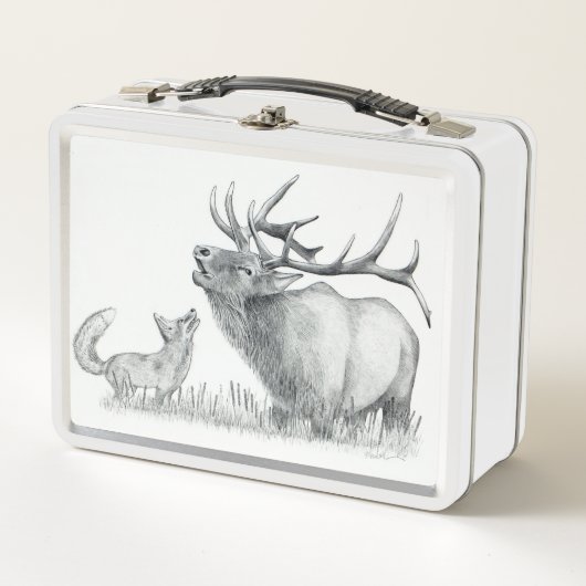 Lunch Box Bull Elk et Fox (Devant)