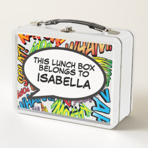 Lunch Box Bulle de texte personnalisée amusante et colorée