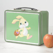 LUNCH BOX BUNNING DE PÂQUES AVEC BASSIN D'OEUF DE PÂQUES COL (En situation)