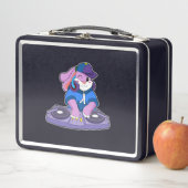 Lunch Box Bunny comme musicien avec mixeur (En situation)