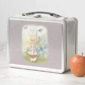 Lunch Box Bunny de Pâques Peter Métal Boîte à lunch (En situation)