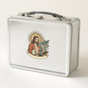 Lunch Box Bureau debout Jésus cassé coincé à mi-chemin Humou