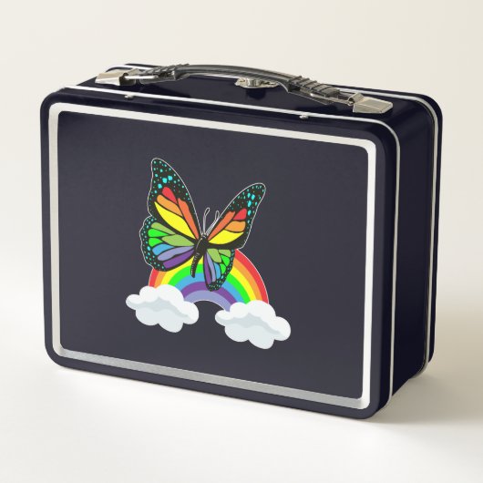 Lunch Box Butterfly with Rainbow (Dos)