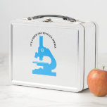 Lunch Box C’est une bonne journée pour enseigner la science<br><div class="desc">Un grand cadeau pour ce professeur de sciences spécial. Microscope bleu.</div>