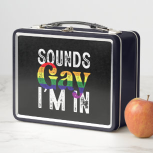 Lunch Box Ça a l'air gay, je suis dans le drapeau arc-en-cie