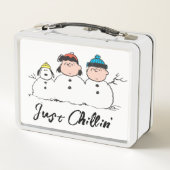 Lunch Box cacahuètes | 3 Personne Snowman (Dos)