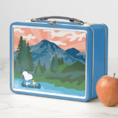 Lunch Box cacahuètes | Canoë Snoopy & Woodstock (En situation)