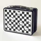 Lunch Box cacahuètes | Drapeau À damiers Snoopy (Dos)
