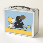 Lunch Box cacahuètes | Football Snoopy & Woodstock (Dos)