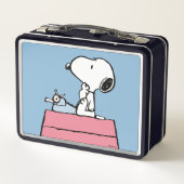 Lunch Box cacahuètes | Snoopy à la machine à écrire (Dos)
