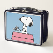 Lunch Box cacahuètes | Snoopy à la machine à écrire (Devant)