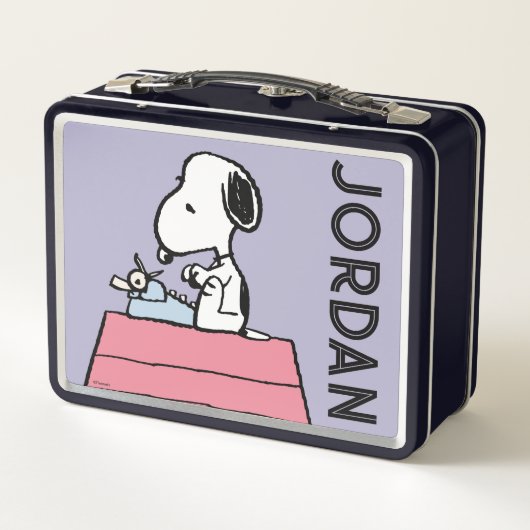 Lunch Box cacahuètes | Snoopy à la machine à écrire (Dos)