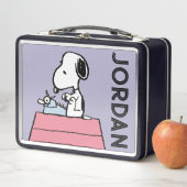 Lunch Box cacahuètes | Snoopy à la machine à écrire (En situation)
