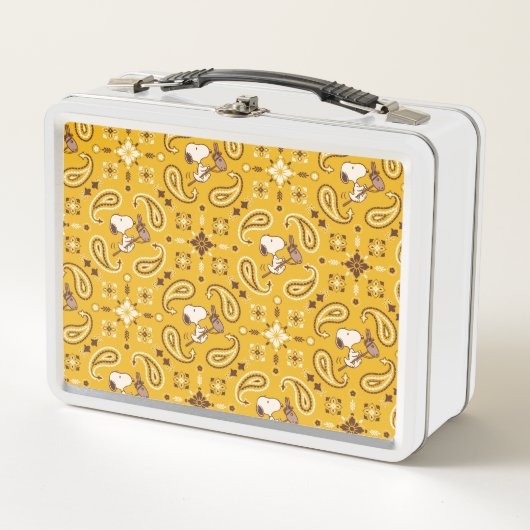 Lunch Box cacahuètes | Snoopy Bandana Cowboy (Devant)