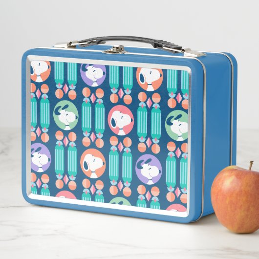 Lunch Box cacahuètes | Snoopy Dark Blue Deco Dreams Motif (En situation)