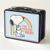 Lunch Box cacahuètes | Snoopy Je suis fier de moi (Dos)