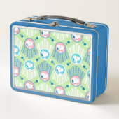 Lunch Box cacahuètes | Snoopy Mint Green Deco Dreams Motif (Devant)