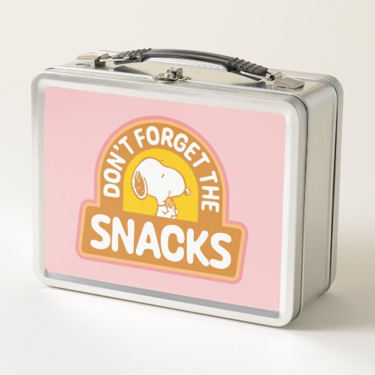 Lunch Box cacahuètes | Snoopy N'oubliez pas les snacks (Devant)