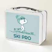 Lunch Box cacahuètes | Snoopy sur Skis (Dos)
