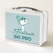 Lunch Box cacahuètes | Snoopy sur Skis (Devant)