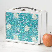 Lunch Box cacahuètes | Snoopy Turquoise Tropical Beach Motif (En situation)