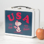 Lunch Box cacahuètes | Snoopy USA Land of the Free (En situation)