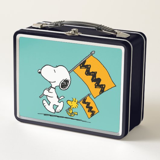Lunch Box cacahuètes | Snoopy & Woodstock (Devant)