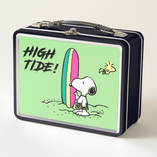 Lunch Box cacahuètes | Snoopy & Woodstock High Tide (Devant)