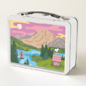 Lunch Box cacahuètes | Snoopy & Woodstock Le grand extérieur (Dos)