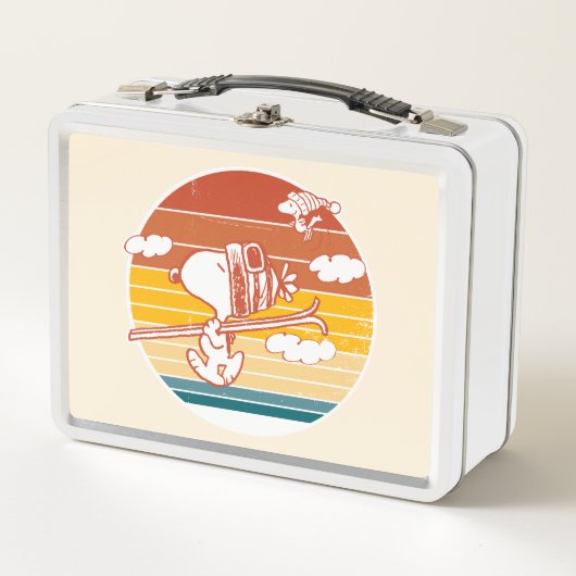 Lunch Box cacahuètes | Snoopy & Woodstock Ski Trip (Devant)