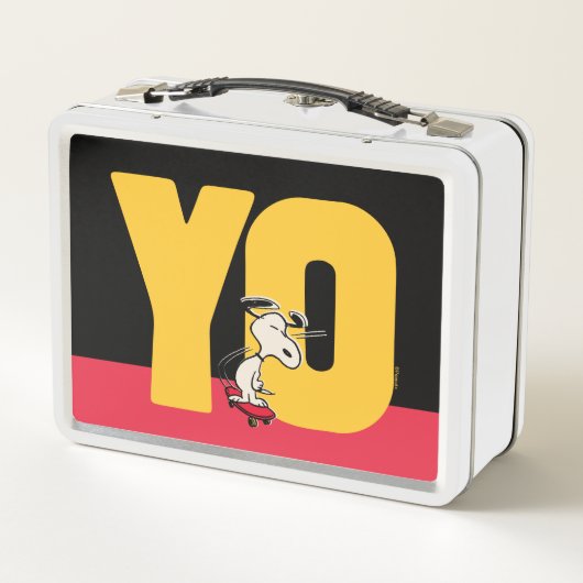 Lunch Box cacahuètes | Snoopy YO Skateboard (Dos)