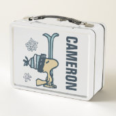 Lunch Box cacahuètes | Woodstock Ski Pro | Ajouter Votre Nom (Dos)