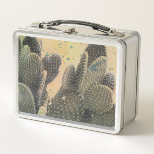 Lunch Box Cactus du désert Plat vert