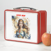 Lunch Box Cadeau de la Fête des Mères Super Maman (En situation)