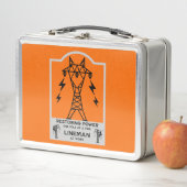 Lunch Box Cadeau de monteur de lignes électriques (En situation)