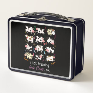 Lunch Box Cadeau de vache  J'Ai Juste Frappé Les Vaches D'A