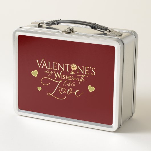 Lunch Box Cadeaux de la Saint-Valentin rouges (Devant)