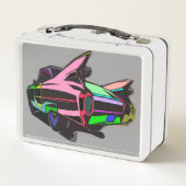 Lunch Box Cadillac coloré (Dos)