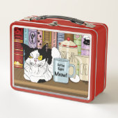 Lunch Box Café Tuxedo Chat amusant (Devant)