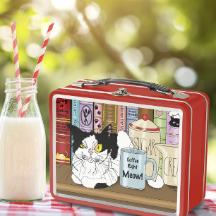 Lunch Box Café Tuxedo Chat amusant
