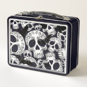 Lunch Box Calaveras décoratives Halloween (Devant)